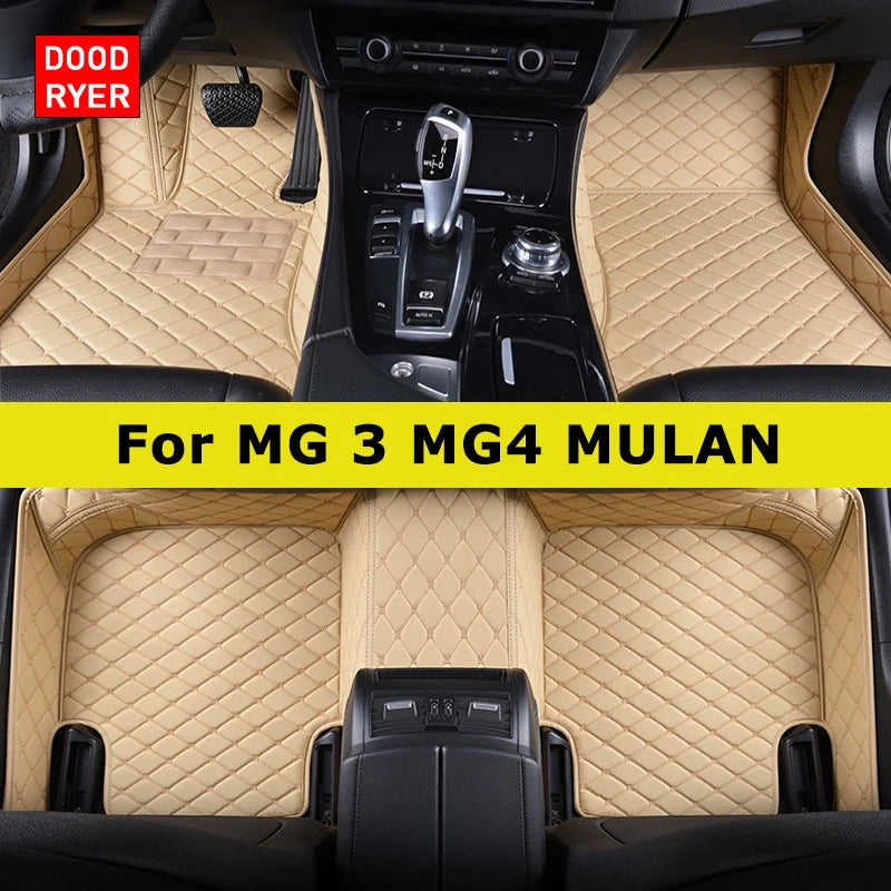 Custom Car Floor Mats for MG3 MG4 MULAN Auto Carpets Foot Coche Accessorie